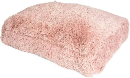 Duvo+ Snug Hundekissen aus Plüsch rechteckig Rosa Größe M 76x56x13cm – Bild 1 von 2