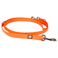 Produktbild von Duvo+ South Duo Doppelleine aus wasserfestem Biothane in Orange - 200 cm