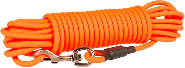 Duvo+ South Explor Schleppleine aus Biothane waterproof Orange 500 cm - 5 m – Bild 1 von 2