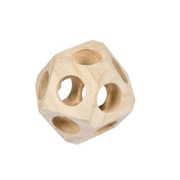 Duvo+ Spielball aus Holz für Nagetiere 10x10 cm Knabber- und Intelligenzspielzeug – Bild 1 von 7