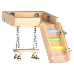 Duvo+ Spielplattform aus Holz für kleine Nagetiere, bunt, 26 x 20 x 17,5 cm - 1 Stk. – Bild 1 von 2