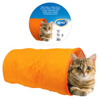 Produktbild von Duvo+ Spieltunnel für Katzen aus Nylon in Orange, waschbar