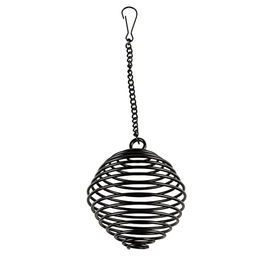 Duvo+ Spiral-Leckerliball aus Metall für Nagetiere Schwarz – Bild 1 von 2