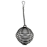Produktbild von Duvo+ Spiral-Leckerliball aus Metall für Nagetiere Schwarz