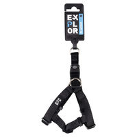 Produktbild von Duvo+ Step-In Classic Hundegeschirr aus Nylon Schwarz Größe XS