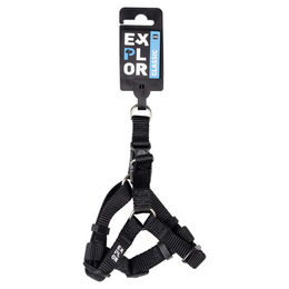 Produktbild von Duvo+ Step in Classic Hundegeschirr aus Nylon Schwarz Größe XXS