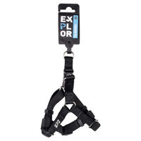 Produktbild von Duvo+ Step in Classic Hundegeschirr aus Nylon Schwarz Größe XXS