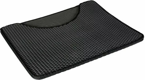 Duvo+ Swift Katzentoiletten-Matte mit Aussparung Schwarz – Bild 1 von 5