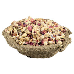 Duvo+ Timothy Heuschale mit Rose und Kornblume für Nager und Katzen 115 g - 115 g – Bild 1 von 3