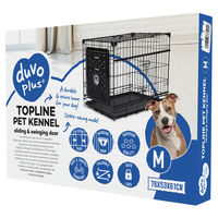 Produktbild von Duvo+ Topline Drahtkäfig aus Eisen mit Schiebetür und Schublade Schwarz 76 x 53 x 61 cm