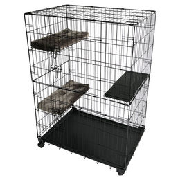 Produktbild von Duvo+ Topline Katzenbox mit 2 Türen Schwarz Größe L