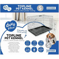 Produktbild von Duvo+ Transportbox aus Draht für Hunde Größe M Grau
