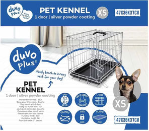 Duvo+ Transportbox aus Draht für kleine Tiere Größe XS Grau – Bild 1 von 2