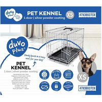 Produktbild von Duvo+ Transportbox aus Draht für kleine Tiere Größe XS Grau