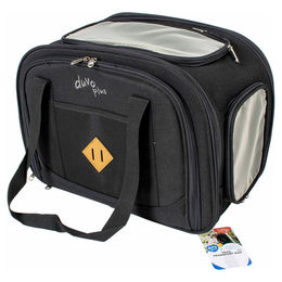 Duvo+ Transportbox Trail für kleine Hunde und Katzen, Schwarz, Polyester – Bild 1 von 2