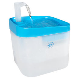 Duvo+ Trinkbrunnen für Hunde und Katzen aus Kunststoff in Blau/Weiß – Bild 1 von 3