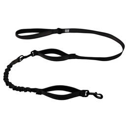 Duvo+ Ultimate Fit 2in1 Hundeleine Fashion Granitschwarz mit Neopren und Sicherheitsgurtlasche 180 cm - 180 cm – Bild 1 von 2