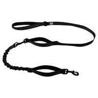 Produktbild von Duvo+ Ultimate Fit 2in1 Hundeleine Fashion Granitschwarz mit Neopren und Sicherheitsgurtlasche 180 cm - 180 cm