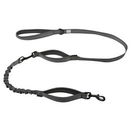Duvo+ Ultimate Fit 2in1 Safety Hundeleine mit reflektierenden Elementen und Neopren in Silber – Bild 1 von 2