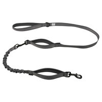 Produktbild von Duvo+ Ultimate Fit 2in1 Safety Hundeleine reflektierend Silber 180 cm