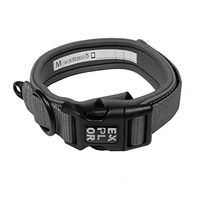 Produktbild von Duvo+ Ultimate Fit Comfy Safety Hundehalsband mit reflektierenden Nähbändern aus Neopren Größe L 45-51 cm Silber Grau - 1 Stk.