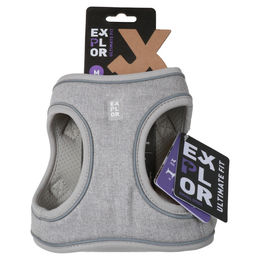 Duvo+ Ultimate Fit Norwegergeschirr für kleine Hunde aus Neopren Grau Größe M - 1 Stk. – Bild 1 von 3