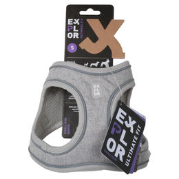 Duvo+ Ultimate Fit Norwegergeschirr für kleine Hunde aus Neopren Grau Größe S - 1 Stk. – Bild 1 von 3