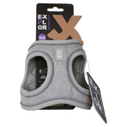 Duvo+ Ultimate Fit Norwegergeschirr für kleine Hunde aus Neopren Grau XS - 1 Stk. – Bild 1 von 3
