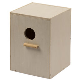 Duvo+ Vertikaler Nistkasten aus Holz für Wellensittiche 15x15x20cm – Bild 1 von 4