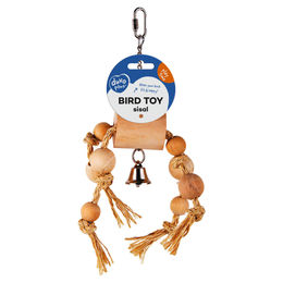 Produktbild von Duvo+ Vogel-Kletterseil mit Sisal und Holzperlen in Beige und Natur