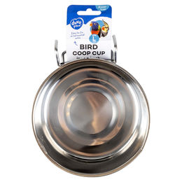 Duvo+ Vogelfutternapf aus Edelstahl mit Haken Silber Größe L – Bild 1 von 4