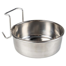 Duvo+ Vogelfutternapf aus Edelstahl mit Haken Silber Größe S – Bild 1 von 2