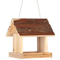 Produktbild von Duvo+ Vogelhaus Texas aus Rindenholz Braun 17 x 19 x 18,5 cm