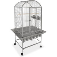 Produktbild von Duvo+ Vogelkäfig Loft Chico für Papageien aus Metall Silber 71 x 56 x 159 cm
