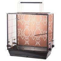 Produktbild von Duvo+ Vogelkäfig Copper Alex aus Metall in Schwarz/Kupfer 78x48x81,5cm - 78 cm