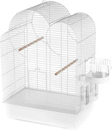 Duvo+ Vogelkäfig Eliza weiß 54x34x75 cm – Bild 1 von 8