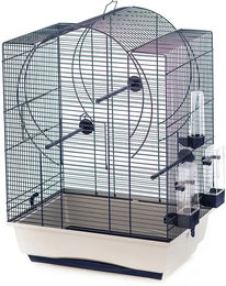 Duvo+ Vogelkäfig Emma 2 Grau/Blau aus Metall mit 45x32x64cm – Bild 1 von 7