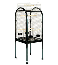 DUVO+ Vogelkäfig für Großsittiche XXL Silber – Bild 1 von 7