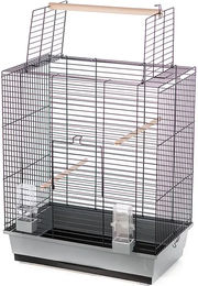 Duvo+ Vogelkäfig für Papageien Grau/Schwarz 54x34x65,5cm – Bild 1 von 5
