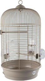 Duvo+ Vogelkäfig Julia Mocha für Kanarienvögel und Wellensittiche 34x34x65cm Braun - 34 cm – Bild 1 von 2