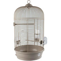 Produktbild von Duvo+ Vogelkäfig Julia Mocha für Kanarienvögel und Wellensittiche 34x34x65cm Braun - 34 cm