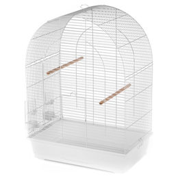 Duvo+ Vogelkäfig Lusi 3 Weiß 54x34x75cm aus Metall – Bild 1 von 5