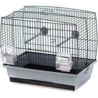 Produktbild von Duvo+ Vogelkäfig Natalia 1 für Vögel grau/schwarz aus Metall 40x35x35 cm
