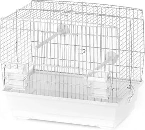 Produktbild von Duvo+ Vogelkäfig Natalia 1 Weiß aus Metall mit Maßen 40x25x35 cm für Vögel