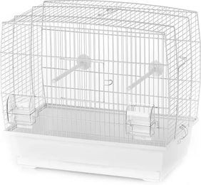 Produktbild von Duvo+ Vogelkäfig Natalia 2 weiß für Kanarienvögel und Papageien 46x28x42cm
