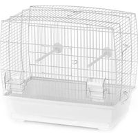Produktbild von Duvo+ Vogelkäfig Natalia 2 weiß für Kanarienvögel und Papageien 46x28x42cm