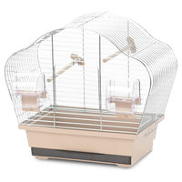 Produktbild von Duvo+ Vogelkäfig Natural Beta Mini für Kanarienvögel und Wellensittiche Mokka/Zink 36,5 x 20 x 34 cm