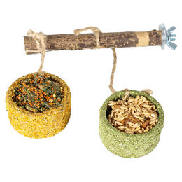 Duvo+ Vogelsnack Knabberstange Sitzstange mit Früchten und Samen 150 g - 150 g – Bild 1 von 2