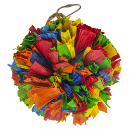 Duvo+ Vogelspielzeug Pompon aus Maisblättern bunt Größe S – Bild 1 von 3