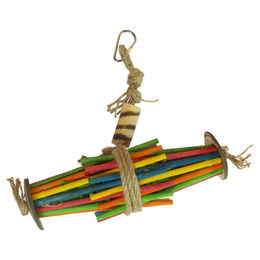 Produktbild von Duvo+ Vogelspielzeug Tube Sticks aus Maisblättern und Kokosnuss